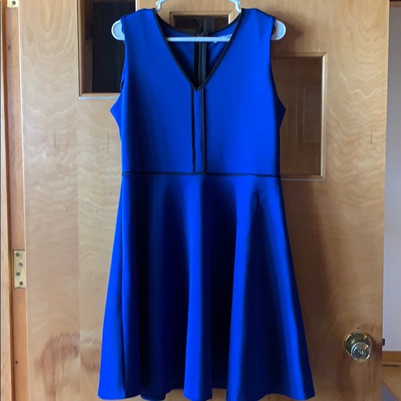 royal blue scuba dress